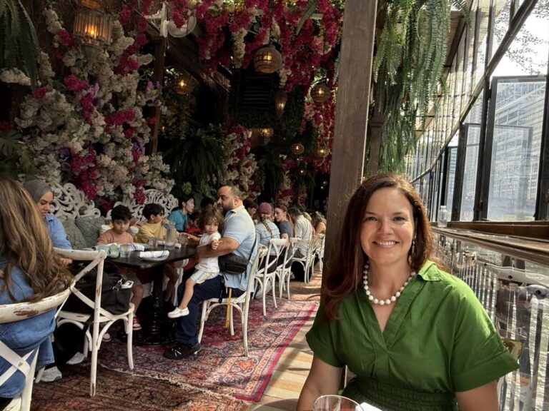 Tina at Dinner woman of a certain age